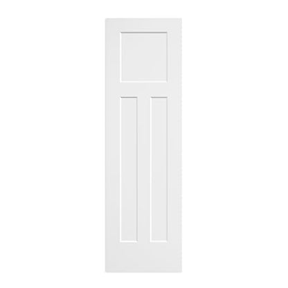3 Panel White Primed Molded Door Slab