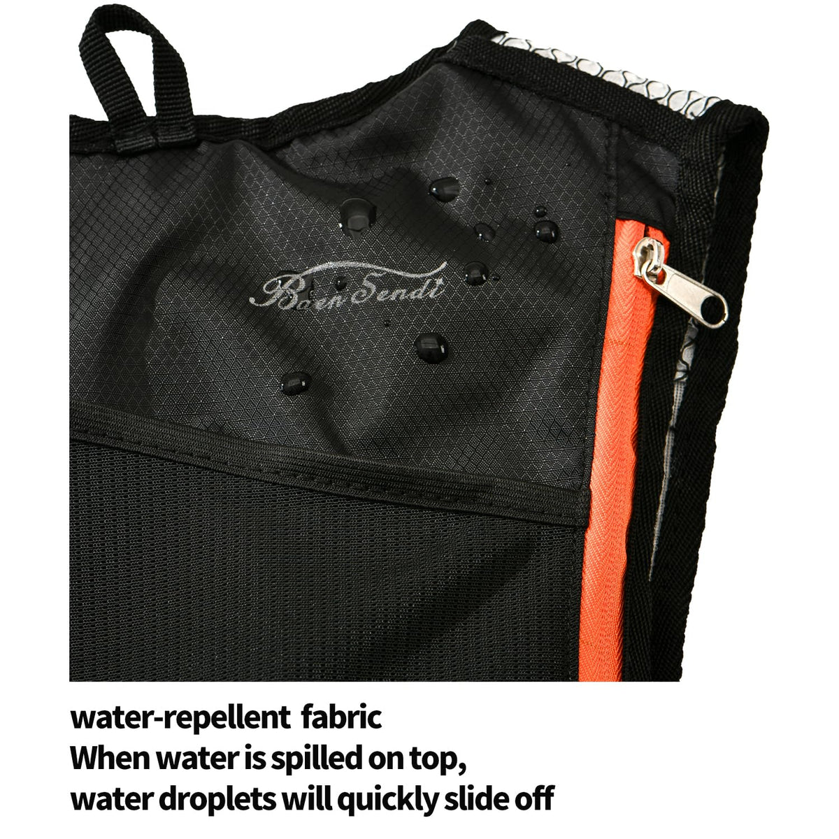 2 Pack Hydration Pack with 2L Backpack Water Bladder (Black with Blue Zipper (1 Pack))