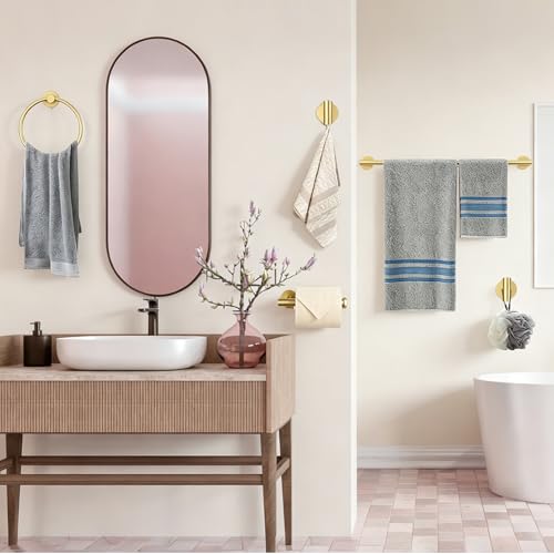 Brushed Gold Bathroom Accessories Set