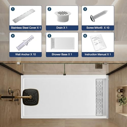 Shower Base with Drain