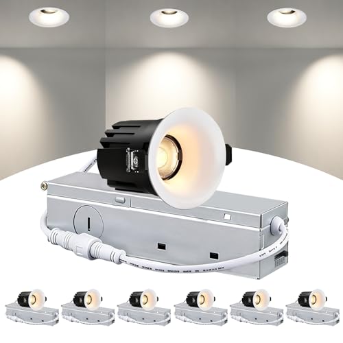 2 inch Deep Regressed 5CCT Anti Glare Gimbal LED Recessed