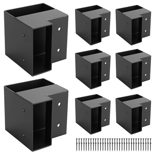 8 Pack Heavy Duty Workbench Brackets Right Angle Brace for 2x4 Wood (2x4)