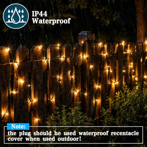 100 LED Slow Twinkle Warm White Christmas String Lights