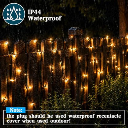 100 LED Slow Twinkle Warm White Christmas String Lights