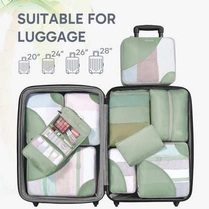 Packing Cubes for Travel (08 Matcha Green)