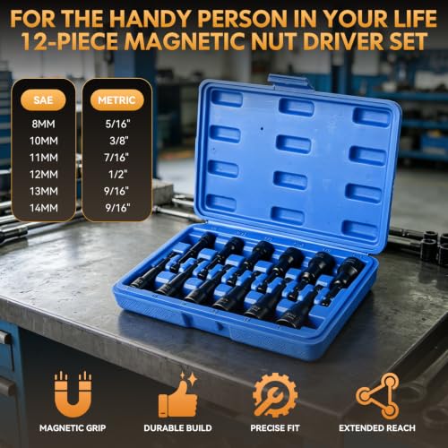 Magnetic Impact Nut Driver Set