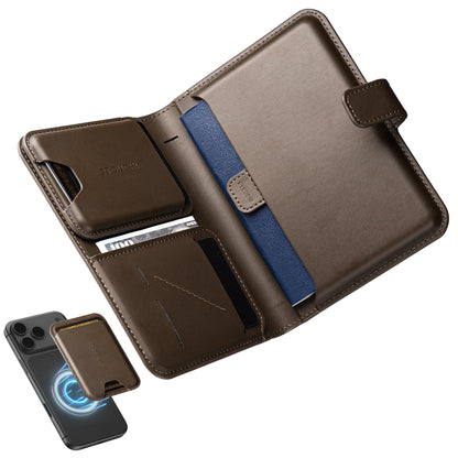 Passport Holder with AirTag (Coffee Brown)