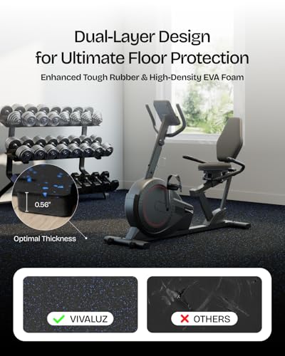 1" Extra Thick Rubber Top Exercise Mats