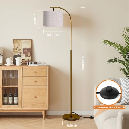 Floor Lamp with Linen Shade