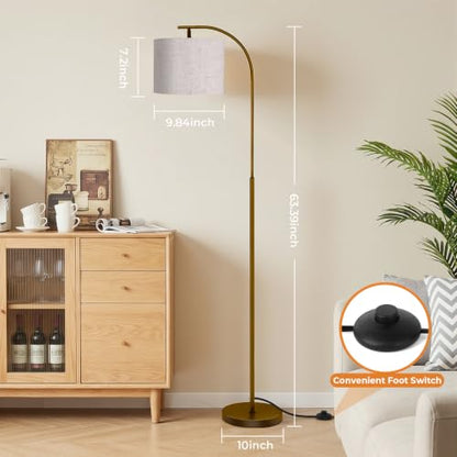 Floor Lamp with Linen Shade