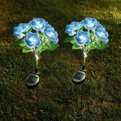 2 Pack Rose Solar Lights