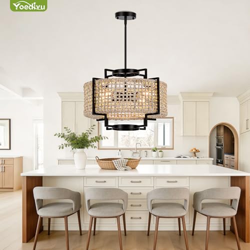 Rattan Chandelier