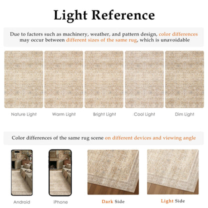 5x7 Beige Neutral Retro Area Rug (Retro | Beige / 5' x 7' (Rectangular))