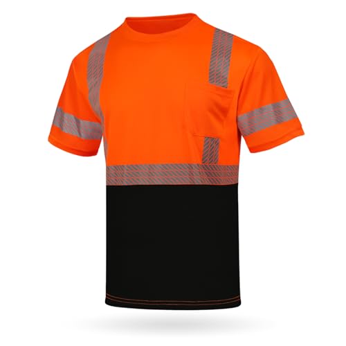 High Visibility Safety Reflective T Shirts for Men