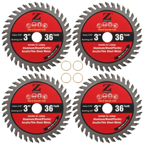 Circular Saw Blade Set Tungsten Carbide Tipped Fast Clean Cutting Blades