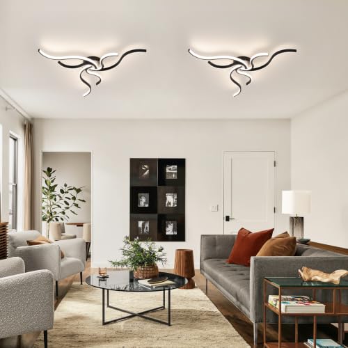 Modern Dimmable Ceiling Light LED Acrylic Flush Mount Ceiling Light with Remote