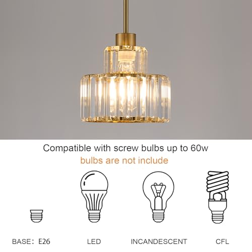 P JDH0211XL Crystal Pendant Light