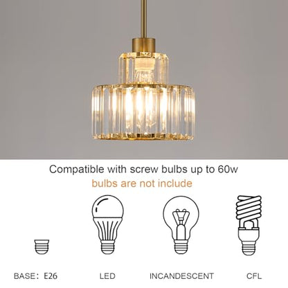 P JDH0211XL Crystal Pendant Light