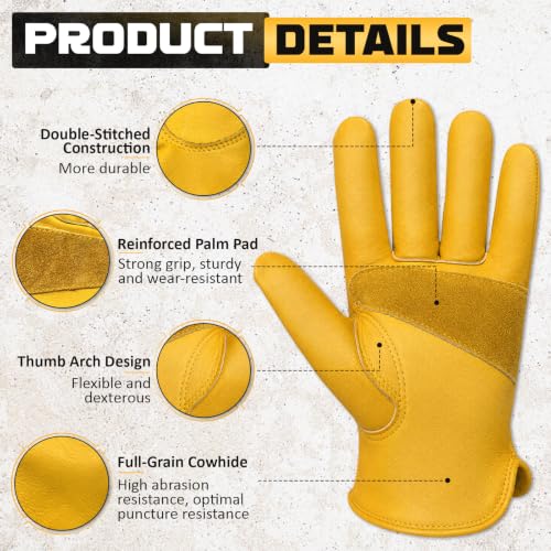 Cowhide Work Gloves Men & Women