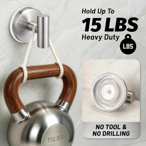 Stainless Steel Suction Cup Hooks for Shower
