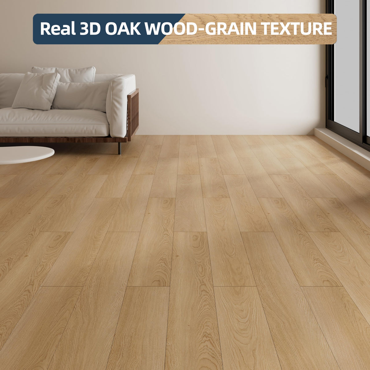 Peel and Stick Luxury Vinyl Plank (Cove Oak / 36 x 6 inches)