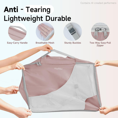 Packing Cubes for Travel (21 Light Coral)