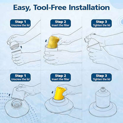 Replacement Filter Compatible with Afina Filtered Showerheads & Shower Filters