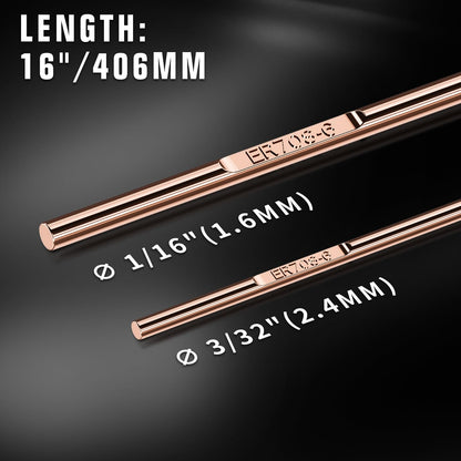 ER70S 6 Mild Steel TIG Filler Rod 3 (3/32")
