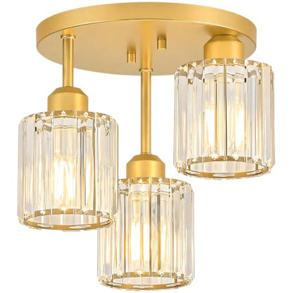 Crystal Semi Flush Mount Ceiling Light