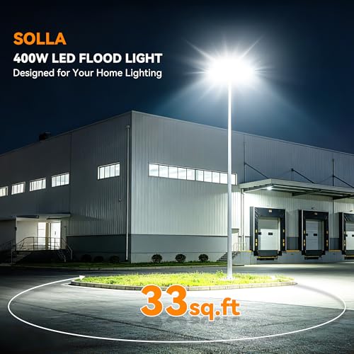 400W LED Flood Lights Outdoor (Black / 400 Watt)