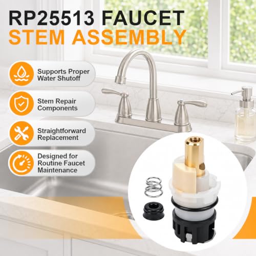 RP25513 Faucet Stem Replacement Kit for Delta Two Handle Faucet