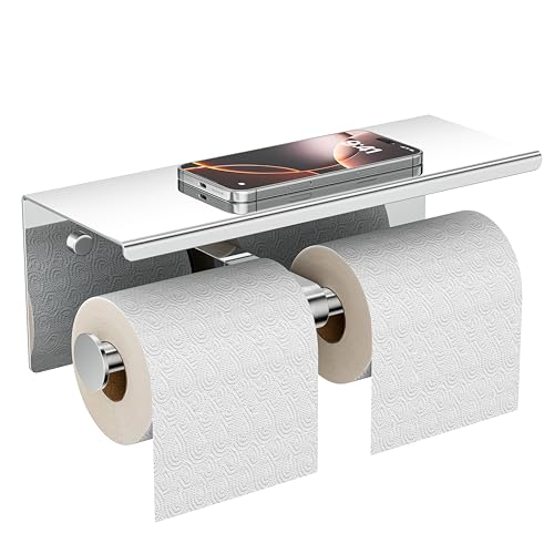 Toilet Paper Holder with Shelf