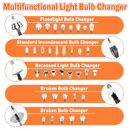 Light Bulb Changer for High Ceilings Reach