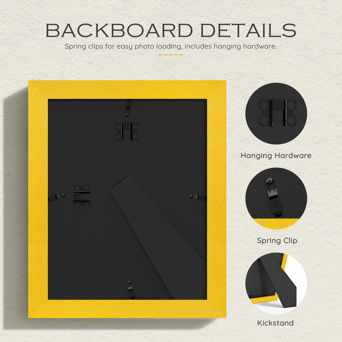 8x10 Mustard Yellow Picture Frame (Mustard Yellow Frame Yellow Mat / 8x10)