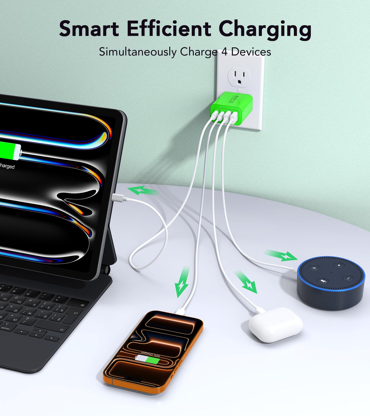 2 Pack USB C Charger (2Pack Green / 40W)