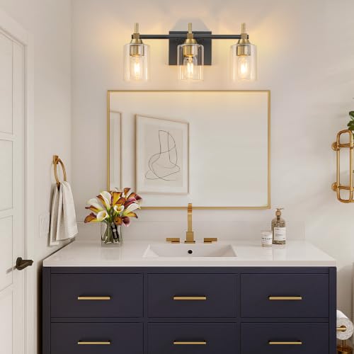 Modern Bathroom Light Fixtures Over Mirror