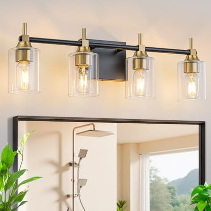 Modern Bathroom Light Fixtures Over Mirror