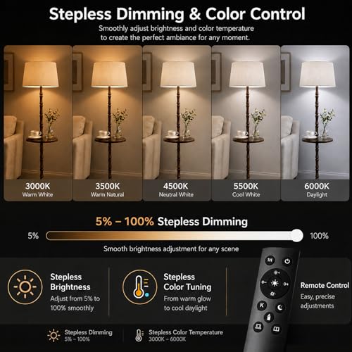 Real Wood Floor Lamp with Built
