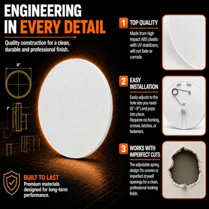 Round Adjustable Spring Access Panel 10" Inches