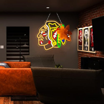 Ice hockey Neon Signs for Wall Decor Neon Lights for Bedroom Led Business Signs Suitable for Man Cave Bar Pub Restaurant Christmas Gift Art (Ice hockey 005)