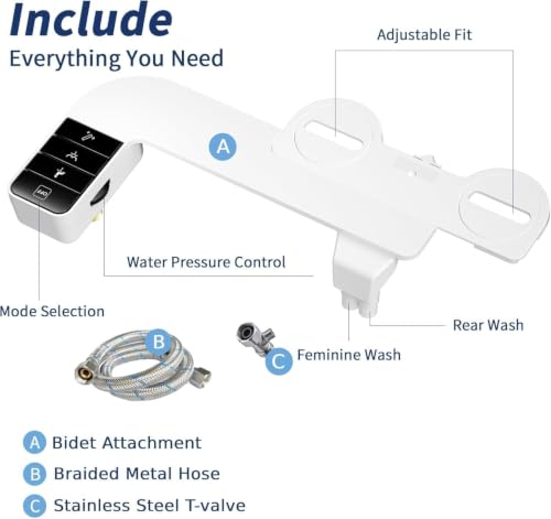 Bidet Attachment for Toilet