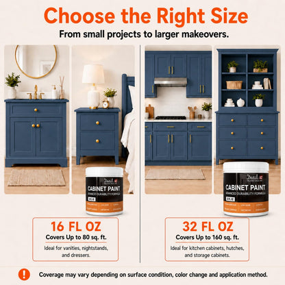 Cabinet Paint (Blue Gray / 16 Fl Oz (Pack of 1))