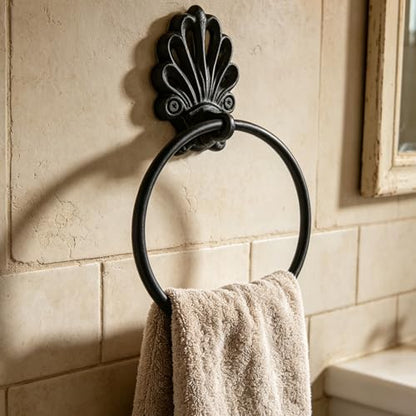 Rust Vintage Cast Iron Solid Towel Ring