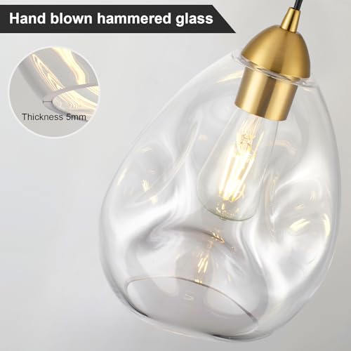 Glass Pendant Lights Kitchen Island