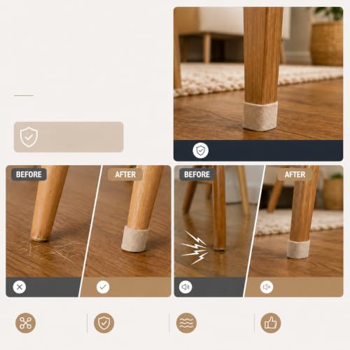 Felt Furniture Pads Self Adhesive Felt Tape for Hardwood Floors