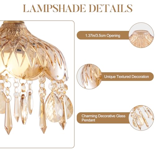 Vintage Glass Lamp Shades
