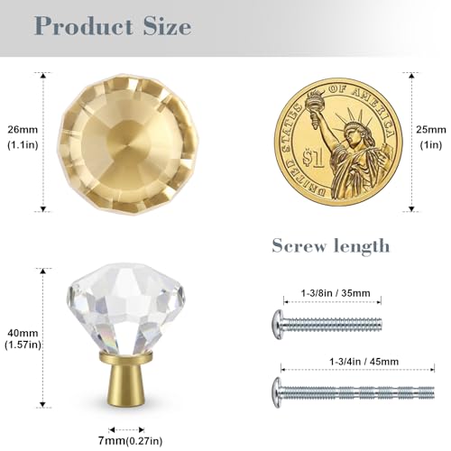 Tapered Diamond knobs