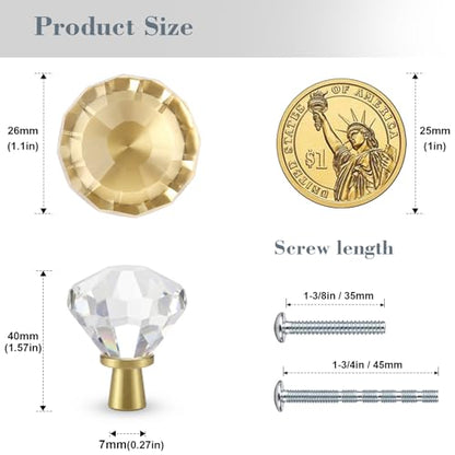 Tapered Diamond knobs