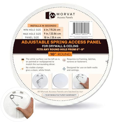 Round Adjustable Spring Access Panel 10" Inches