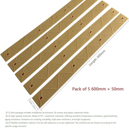 Non Slip Stair Treads for Outdoor Wooden Steps Decking & Slippery Ramp